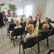 Uczniowie kl. I podczas spotkania