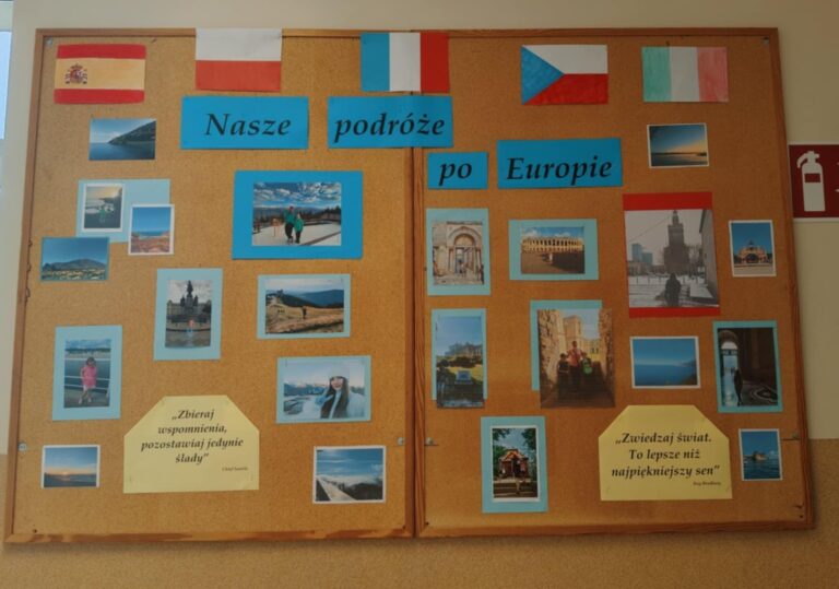 „Nasze podróże po Europie” - wystawa zdjęć z europejskich wypraw naszych uczniów.