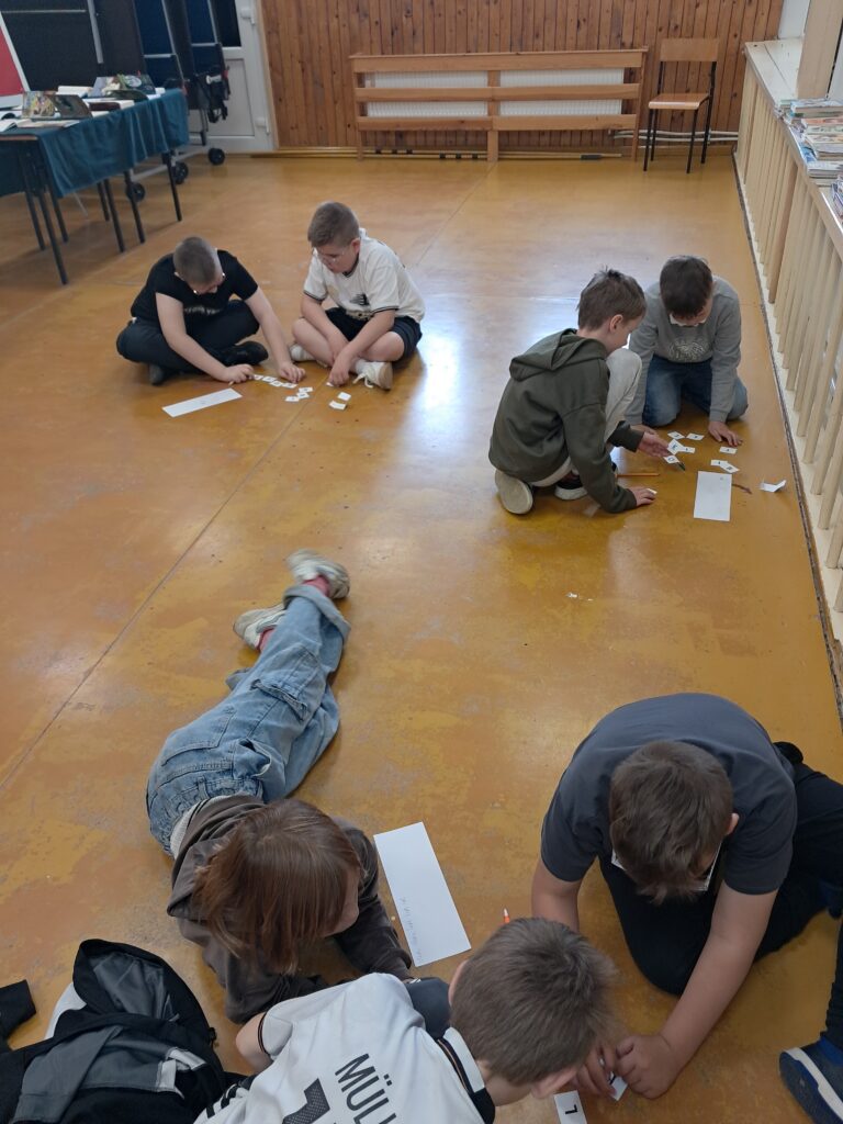 Klasa IIIb w czasie zajęć