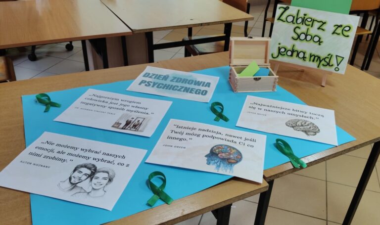 „Skrzynka Dobrych Myśli”  - promowanie dobrego samopoczucia wśród uczniów. 