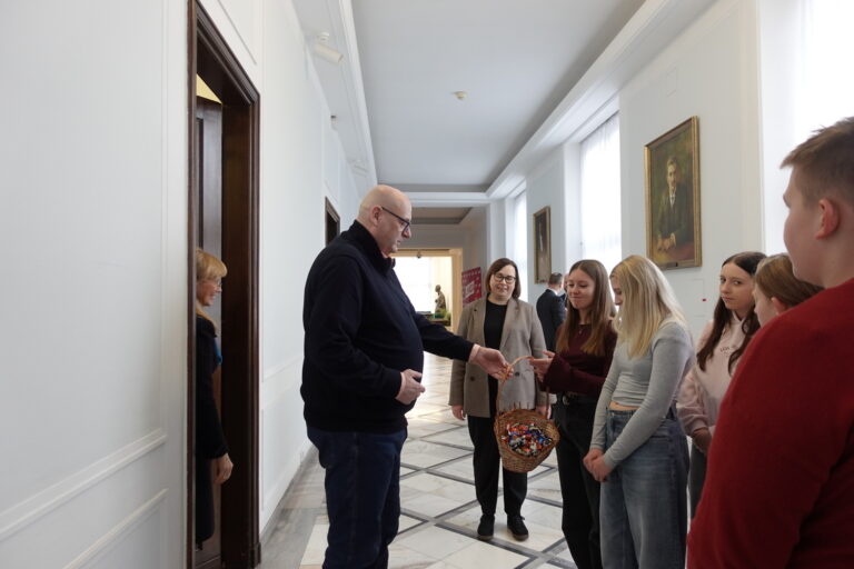 Spotkanie z Panem Marszałkiem Piotrem Zgorzelskim. 