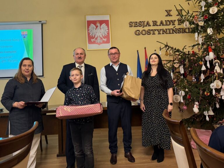 Laureat I miejsca w kategorii klas I-IV