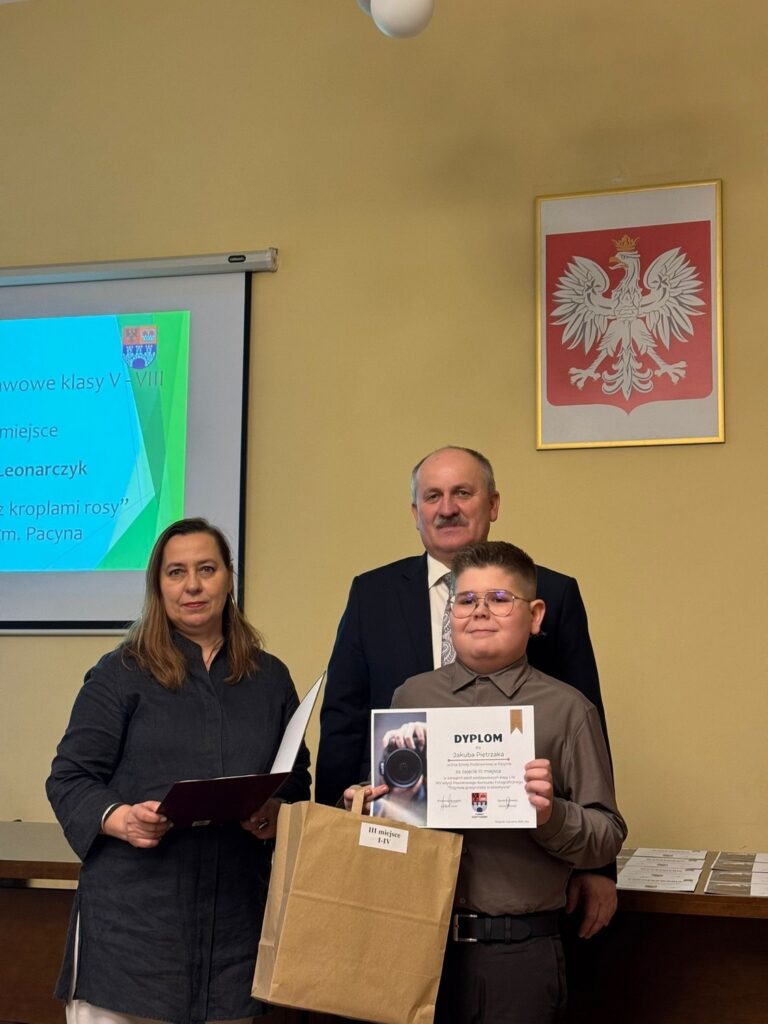 Laureat III miejsca w kategorii klas I-IV