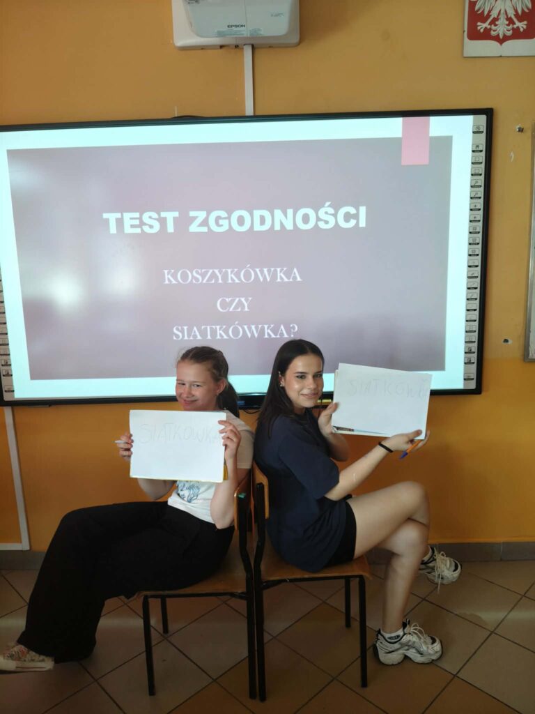 Klasa VII podczas zajęć z pedagogiem specjalnym – Test zgodności przyjaciół